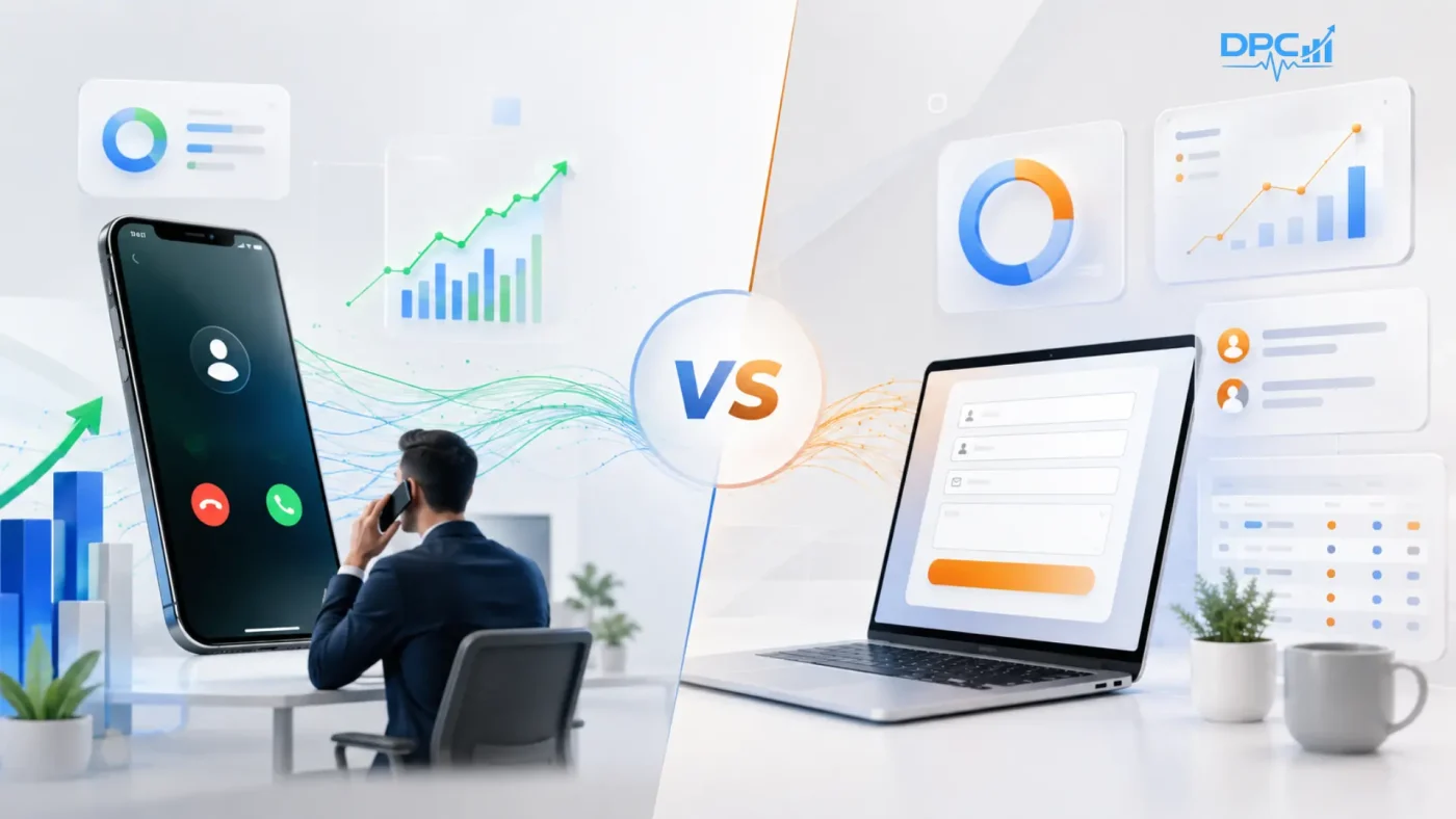 Call leads vs form leads comparison for Google Ads campaigns